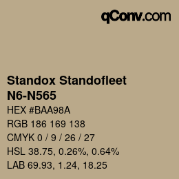 Color code: Standox Standofleet - N6-N565 | qconv.com