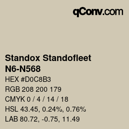 Color code: Standox Standofleet - N6-N568 | qconv.com