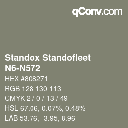 Color code: Standox Standofleet - N6-N572 | qconv.com
