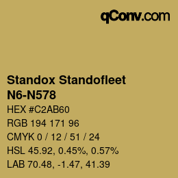 Color code: Standox Standofleet - N6-N578 | qconv.com