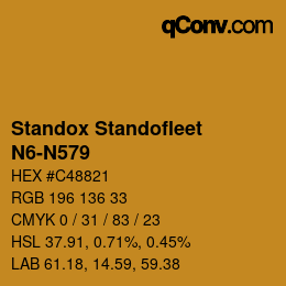 Color code: Standox Standofleet - N6-N579 | qconv.com