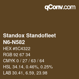 Color code: Standox Standofleet - N6-N582 | qconv.com