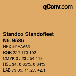 Code couleur: Standox Standofleet - N6-N586 | qconv.com