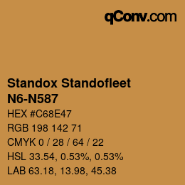 Color code: Standox Standofleet - N6-N587 | qconv.com