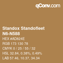 カラーコード: Standox Standofleet - N6-N588 | qconv.com
