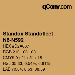 Code couleur: Standox Standofleet - N6-N592 | qconv.com