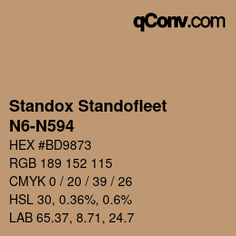 Code couleur: Standox Standofleet - N6-N594 | qconv.com