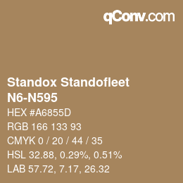 Color code: Standox Standofleet - N6-N595 | qconv.com