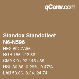 Color code: Standox Standofleet - N6-N596 | qconv.com