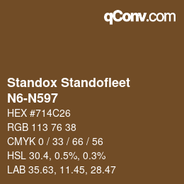 Color code: Standox Standofleet - N6-N597 | qconv.com