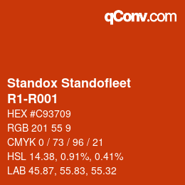 Color code: Standox Standofleet - R1-R001 | qconv.com