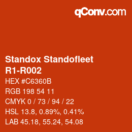 Color code: Standox Standofleet - R1-R002 | qconv.com