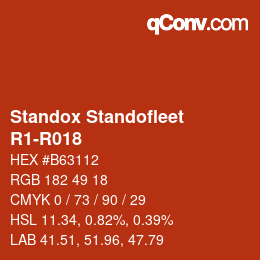 Color code: Standox Standofleet - R1-R018 | qconv.com