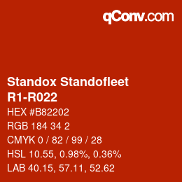 Color code: Standox Standofleet - R1-R022 | qconv.com