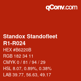 Farbcode: Standox Standofleet - R1-R024 | qconv.com