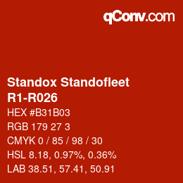 Color code: Standox Standofleet - R1-R026 | qconv.com