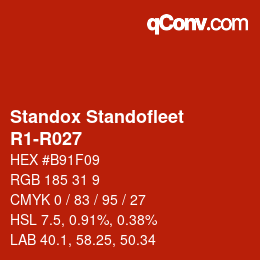 Color code: Standox Standofleet - R1-R027 | qconv.com