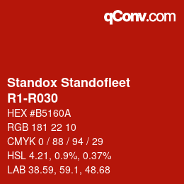 Color code: Standox Standofleet - R1-R030 | qconv.com