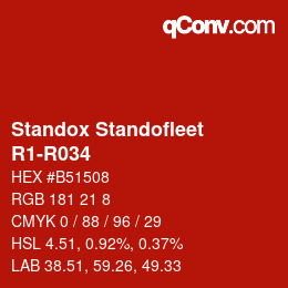 Farbcode: Standox Standofleet - R1-R034 | qconv.com