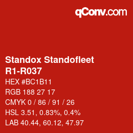 Color code: Standox Standofleet - R1-R037 | qconv.com