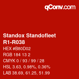 Color code: Standox Standofleet - R1-R038 | qconv.com