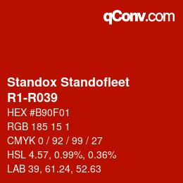 Color code: Standox Standofleet - R1-R039 | qconv.com