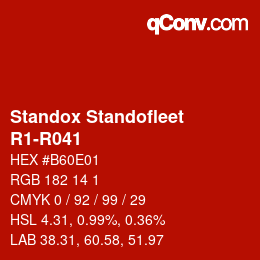 Color code: Standox Standofleet - R1-R041 | qconv.com