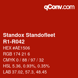Color code: Standox Standofleet - R1-R042 | qconv.com