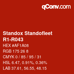Color code: Standox Standofleet - R1-R043 | qconv.com