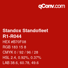Code couleur: Standox Standofleet - R1-R044 | qconv.com