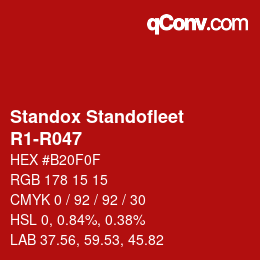 Color code: Standox Standofleet - R1-R047 | qconv.com
