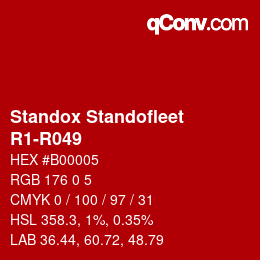 Farbcode: Standox Standofleet - R1-R049 | qconv.com