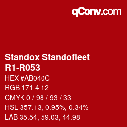 Color code: Standox Standofleet - R1-R053 | qconv.com
