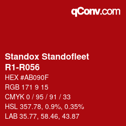 Color code: Standox Standofleet - R1-R056 | qconv.com
