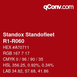 Code couleur: Standox Standofleet - R1-R060 | qconv.com