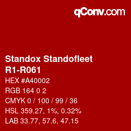 Color code: Standox Standofleet - R1-R061 | qconv.com
