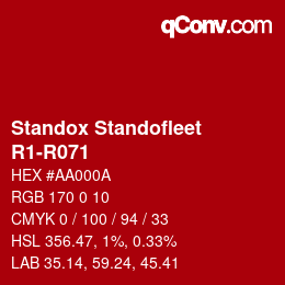 Color code: Standox Standofleet - R1-R071 | qconv.com