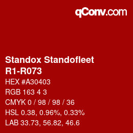 Color code: Standox Standofleet - R1-R073 | qconv.com