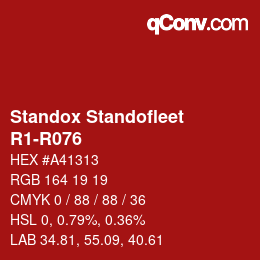Color code: Standox Standofleet - R1-R076 | qconv.com
