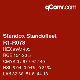 Code couleur: Standox Standofleet - R1-R078 | qconv.com