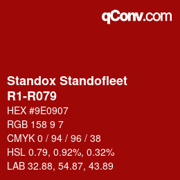 Color code: Standox Standofleet - R1-R079 | qconv.com