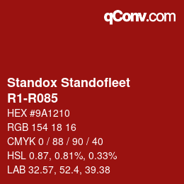 カラーコード: Standox Standofleet - R1-R085 | qconv.com