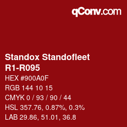Color code: Standox Standofleet - R1-R095 | qconv.com