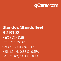 Farbcode: Standox Standofleet - R2-R102 | qconv.com