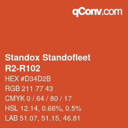 Code couleur: Standox Standofleet - R2-R102 | qconv.com