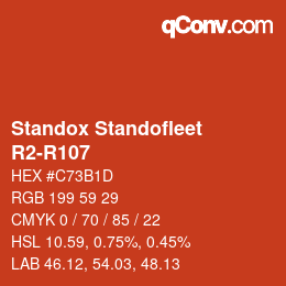 Código de color: Standox Standofleet - R2-R107 | qconv.com