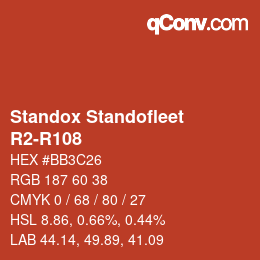 Color code: Standox Standofleet - R2-R108 | qconv.com