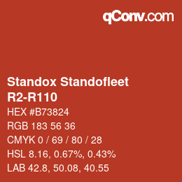 Code couleur: Standox Standofleet - R2-R110 | qconv.com