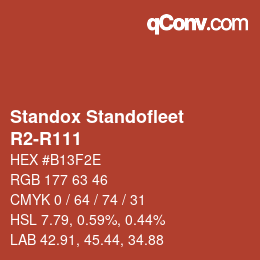 Farbcode: Standox Standofleet - R2-R111 | qconv.com