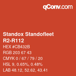 Farbcode: Standox Standofleet - R2-R112 | qconv.com